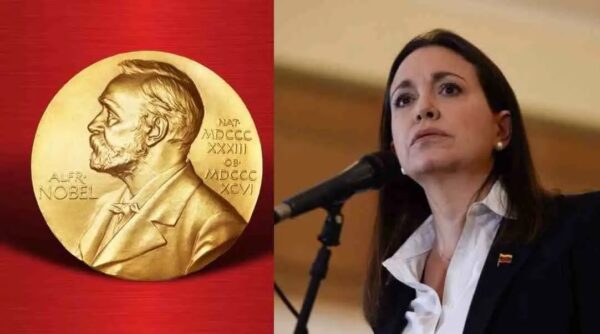 സമാധാന നൊബേല്‍ മരിയ കൊറീന മചാഡോയ്ക്ക്.