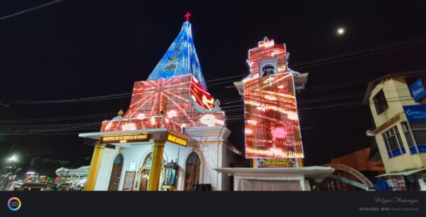 മാഹി സെൻ്റ് തെരേസ ബസലിക്കയിലെ തിരുനാളിന് കൊടിയുയർന്നു.
