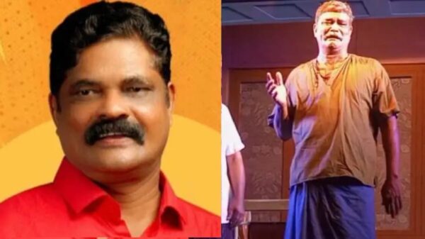 കൊല്ലത്ത് നാടകാവതരണത്തിനിടെ നടന്‍ പി ആർ ലഗേഷ് വേദിയില്‍ കുഴഞ്ഞുവീണ് മരിച്ചു.