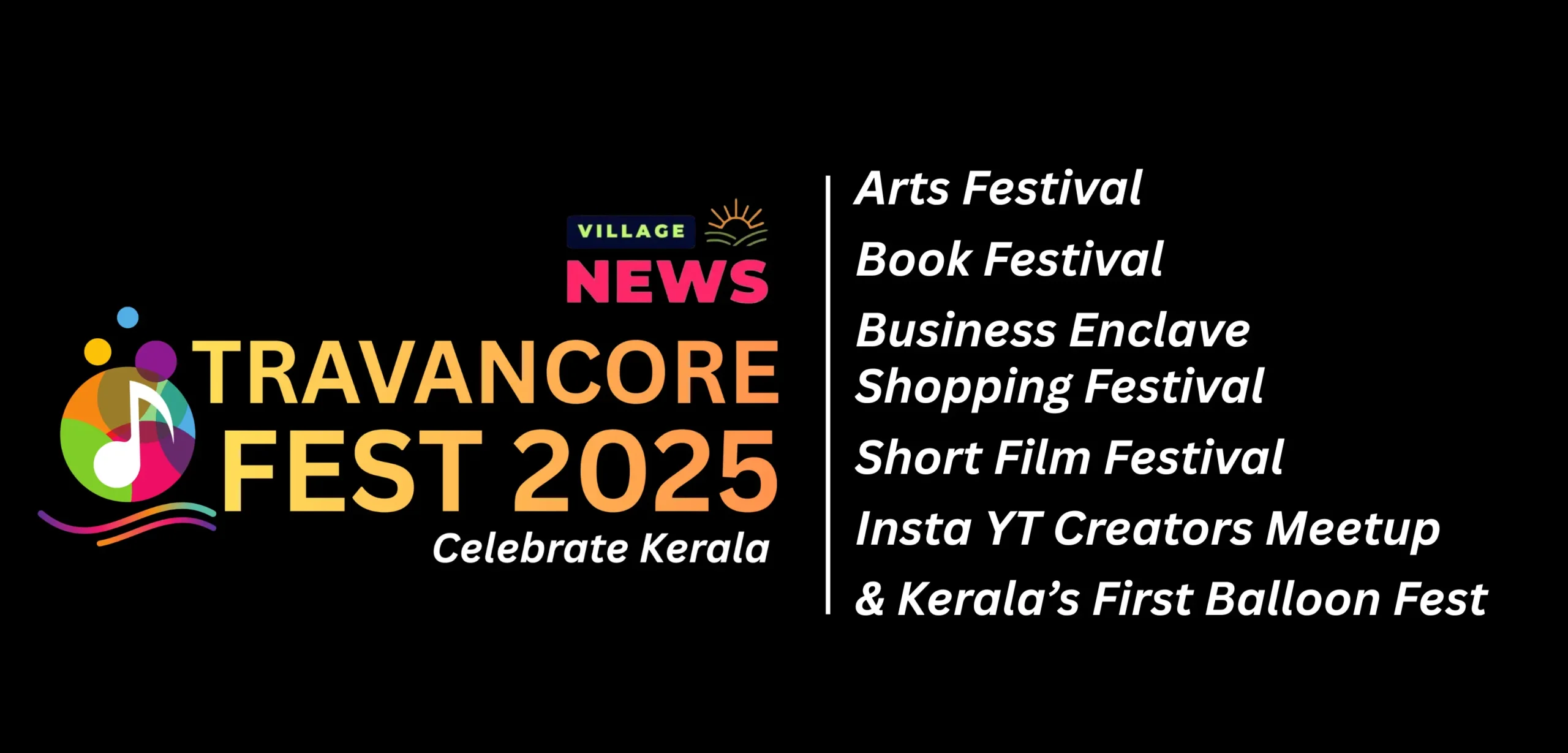 വില്ലേജ് ന്യൂസ് വെബ് ടിവിയുടെ ആഭിമുഖ്യത്തിൽ ട്രാവൻകൂർ ഫെസ്റ്റ് 2025