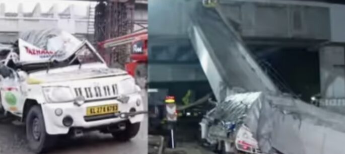 അരൂർ-തുറവൂർ ഉയരപ്പാത നിർമ്മാണത്തിനിടെ പിക്കപ് വാനിന് മുകളിലേക്ക് ഗർഡർ വീണ് ഡ്രൈവർ മരിച്ചു