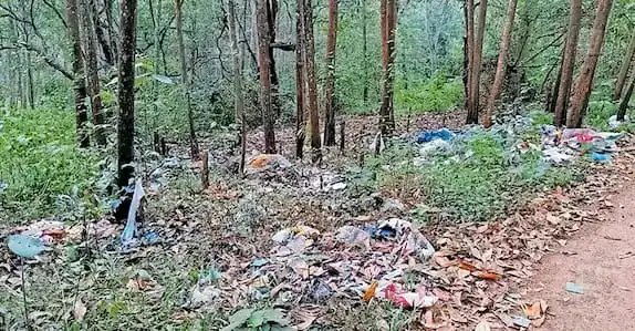 റോഡിൽ മാലിന്യം തള്ളൽ പതിവായി