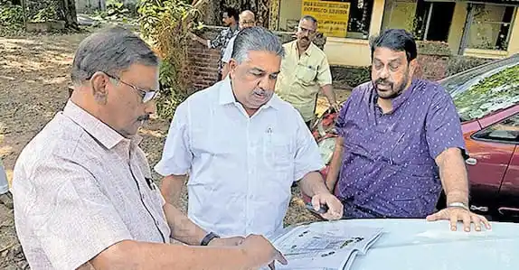 മന്ത്രിയുടെ സാന്നിധ്യത്തിൽ സ്ഥലപരിശോധന