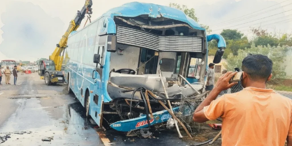 മൈസൂരുവിൽ ബസ് അപകടം: നാല് മലയാളികൾ മരിച്ചു; നിരവധി പേർക്ക് പരിക്ക്