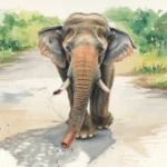 വനപാതയിൽ കൊമ്പന്റെ കലിപ്പ്; കെഎസ്ആർടിസി ബസിന് നേരെ കാട്ടാനയുടെ ആക്രമണം