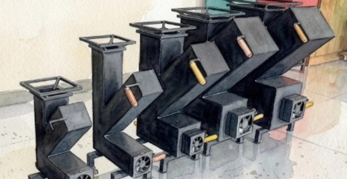 എൽപിജി പ്രതിസന്ധിക്കിടയിൽ ഹോട്ടലുകാർക്ക് നേരിയ ആശ്വാസം; വിറകടുപ്പുകളുടെ പുതിയ മോഡൽ, ഇനി റോക്കറ്റ് സ്റ്റവ് ഇന്റെ കാലം!